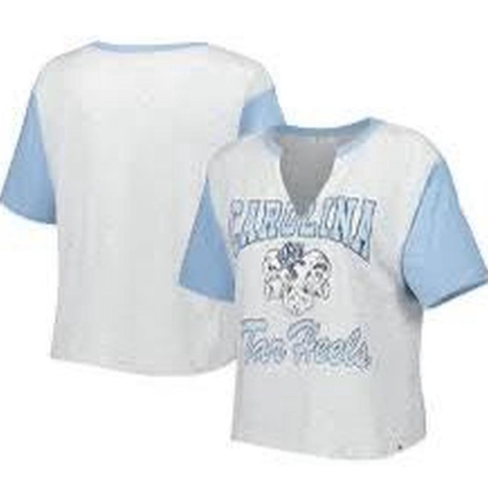 47 Brand Women’s Light Blue and White Graphic Tee